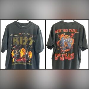 KISS Alive Worldwide 96 97 Tour Authentic All Sport T-shirt Size XL Vintage